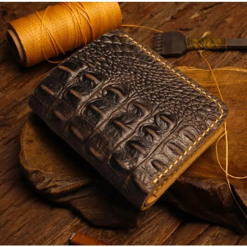 Portefeuilles classiques en cuir véritable pour hommes benin - Alwafaae